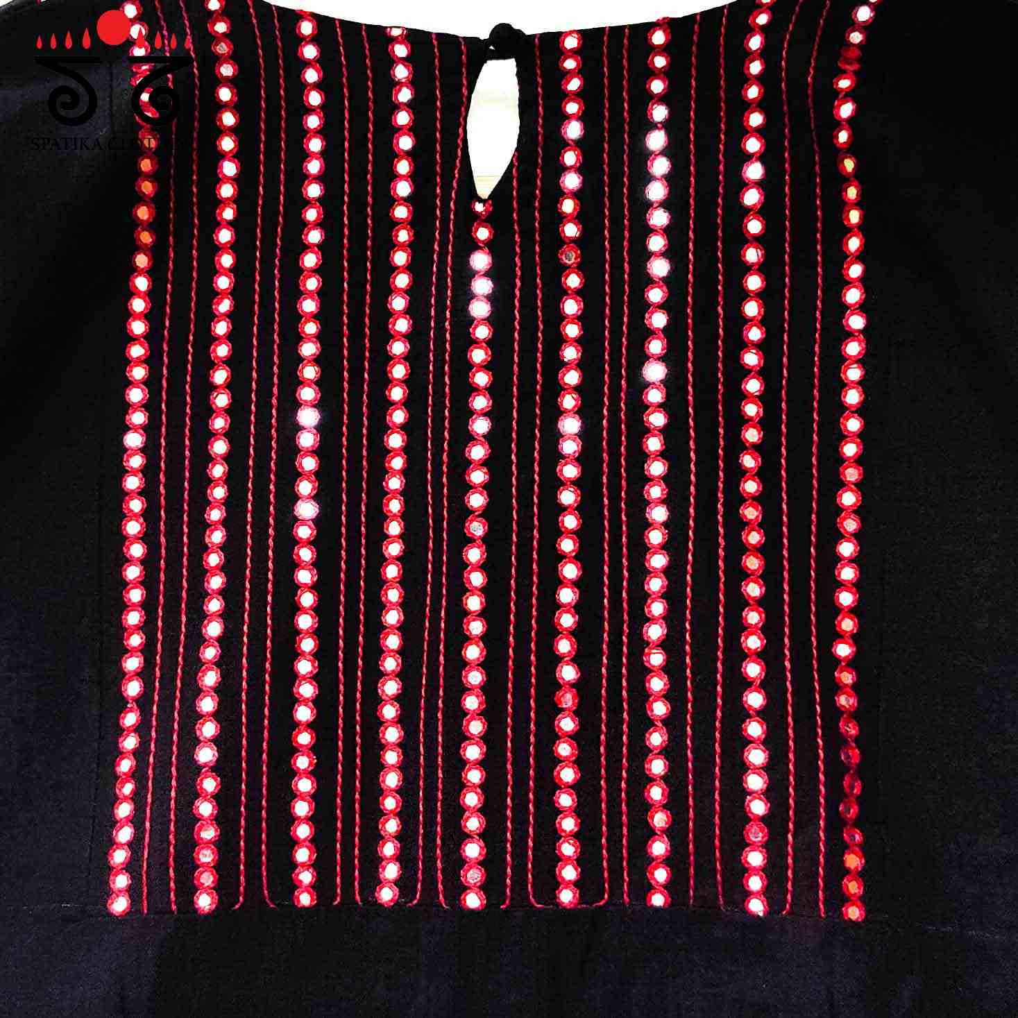 Frilled Mirror- Handcrafted Blouse