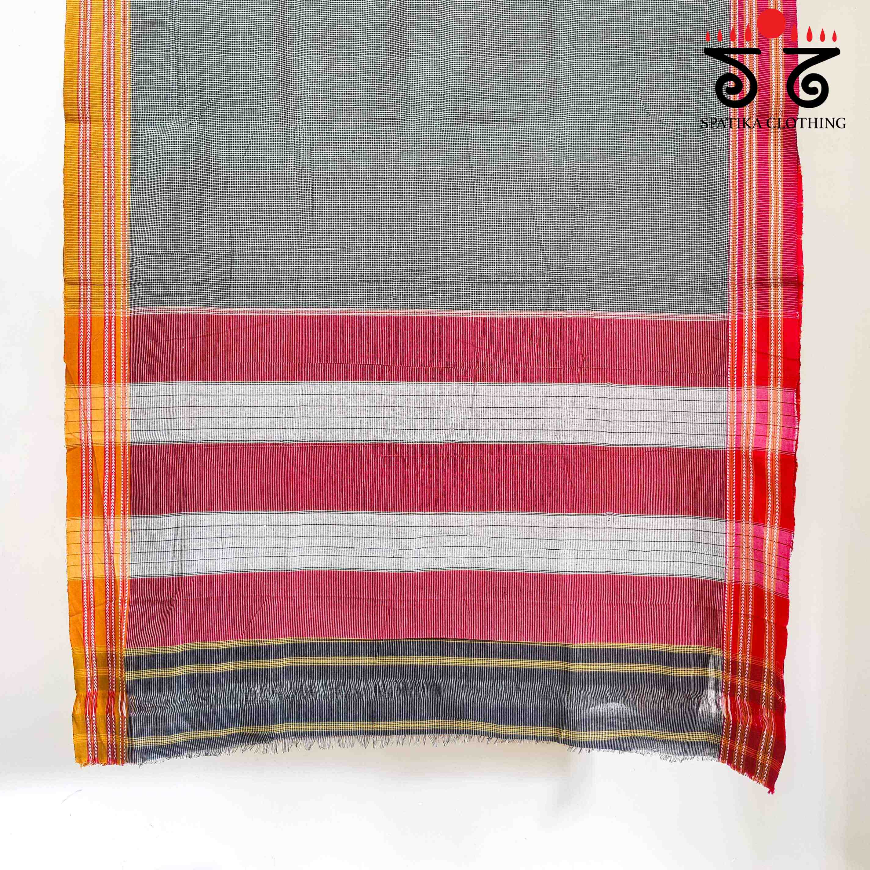 Ilkal Handwoven Cotton Saree - Ajrak Blouse