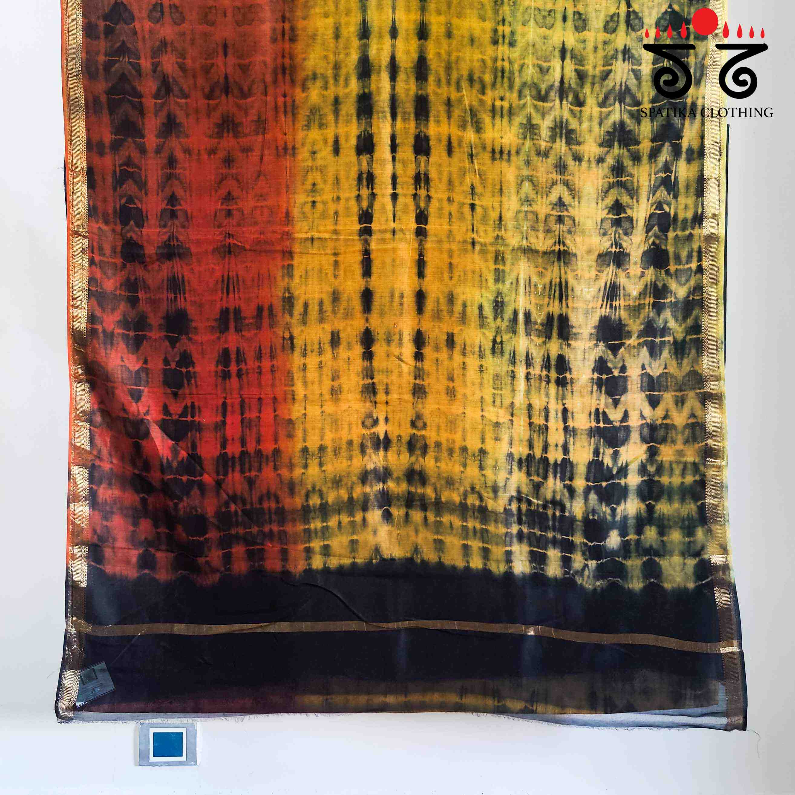 Leheriya on Maheswari silk cotton Saree- New!