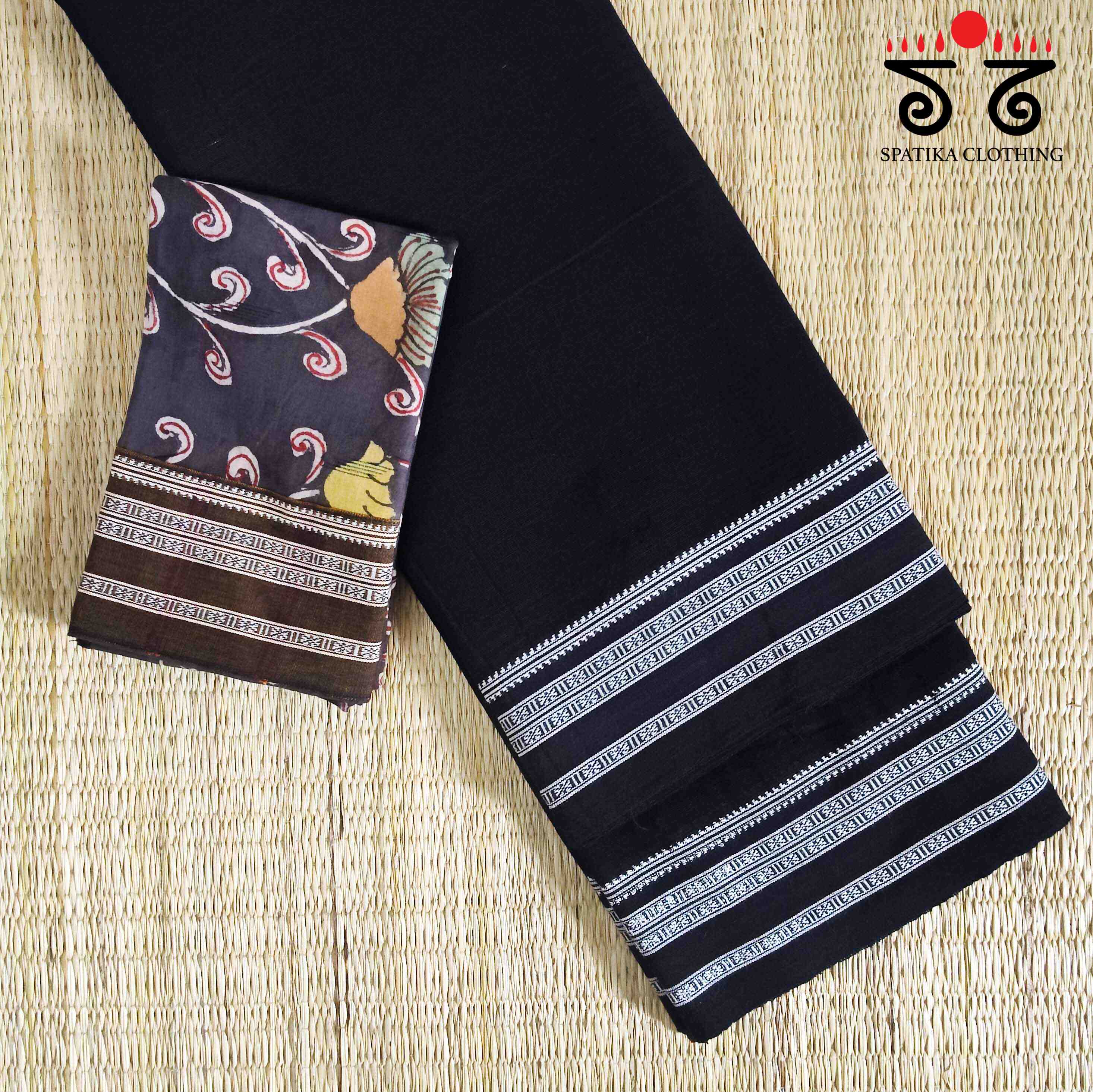 Ilkal Handwoven Cotton Saree - Pen Kalamkari Blouse