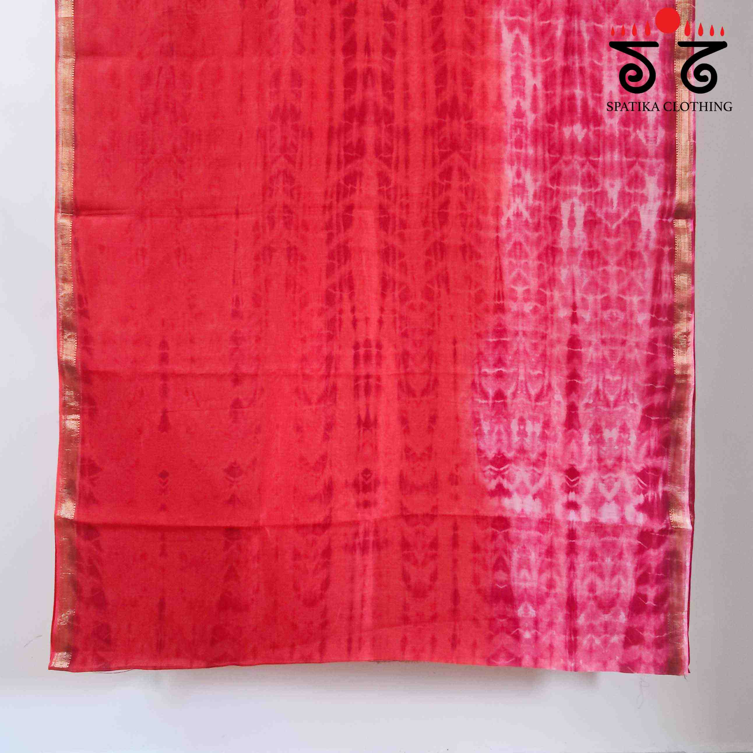 Leheriya on Maheswari silk cotton Saree- New!