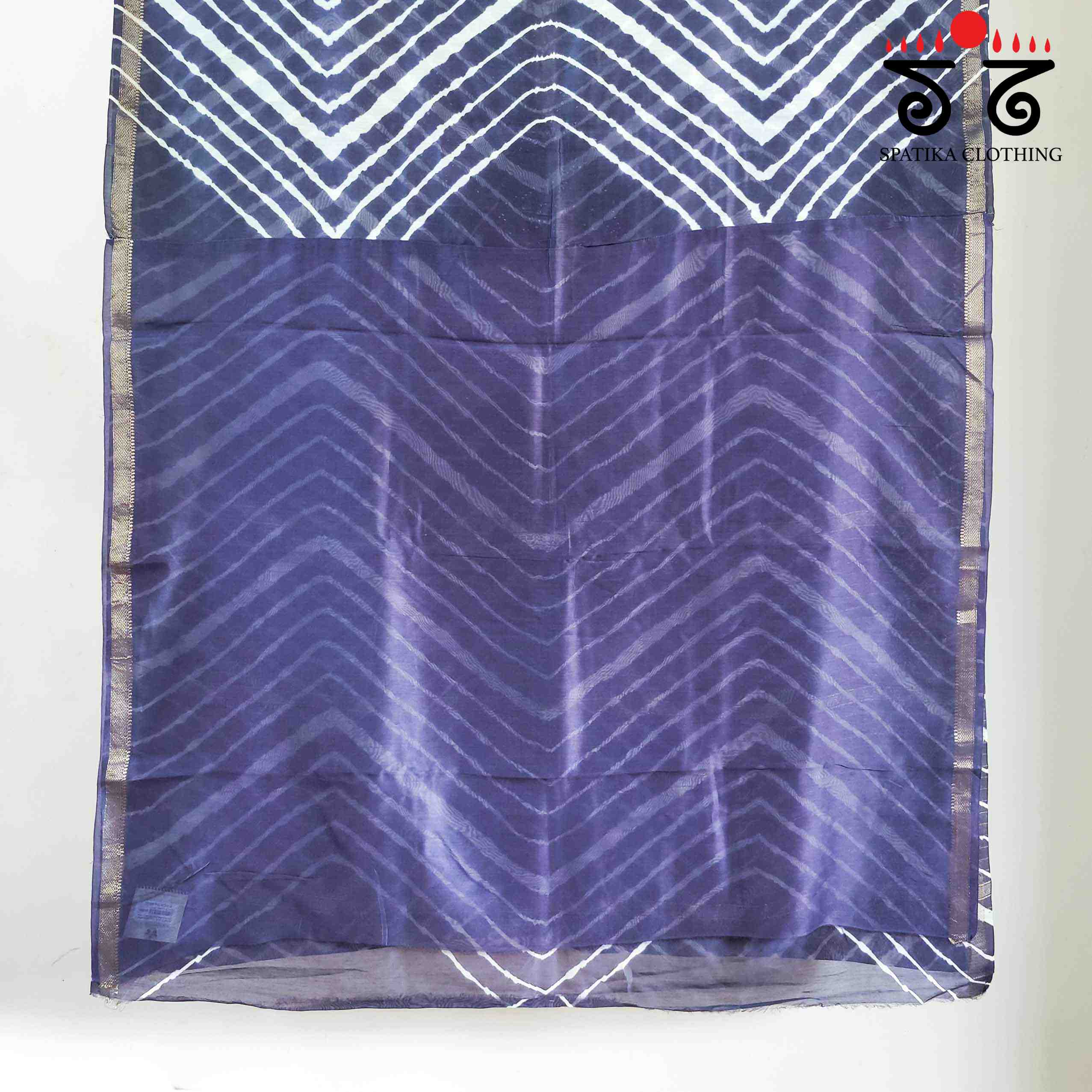 Leheriya on Maheswari silk cotton Saree- New!