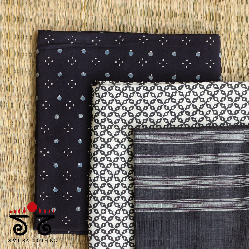 Ponduru - Ajrak Fabric Set of 3