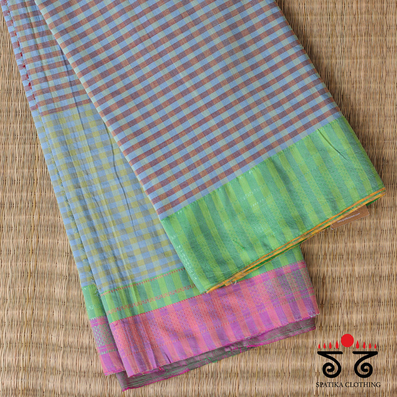 Handwoven Ilkal - Silk Border Saree