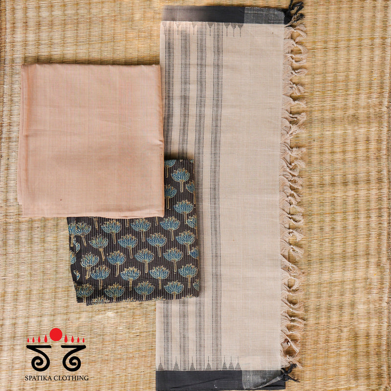 Ponduru - Ajrak Hand Blockprint Fabric Set of 3