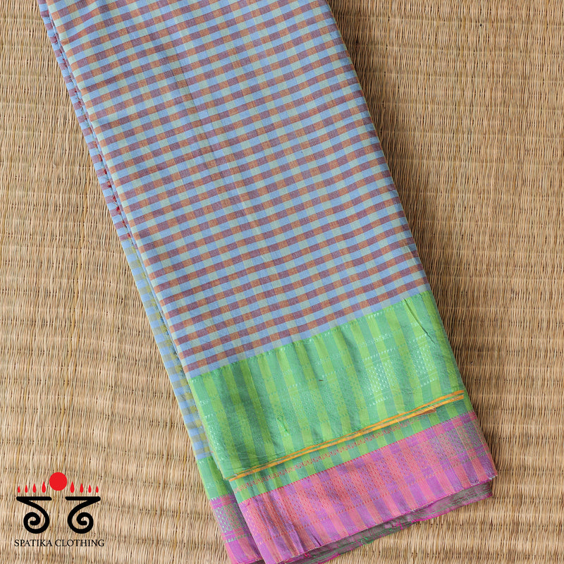 Handwoven Ilkal - Silk Border Saree