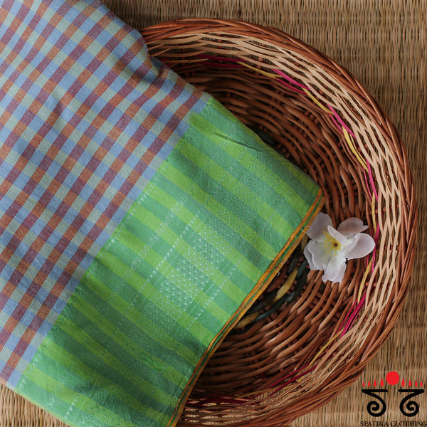 Handwoven Ilkal - Silk Border Saree