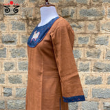 Pichwai Motif Hand Embroidered Kurta