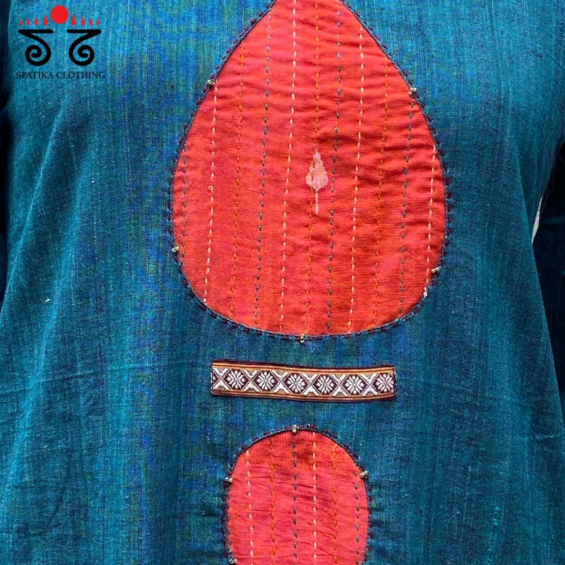 Kantha-Inlay Work Handcrafted Kurta