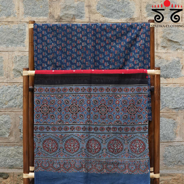 Ajrak - Bandhani Fabric Set Of 2