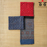Ajrak - Bandhani Fabric Set Of 2