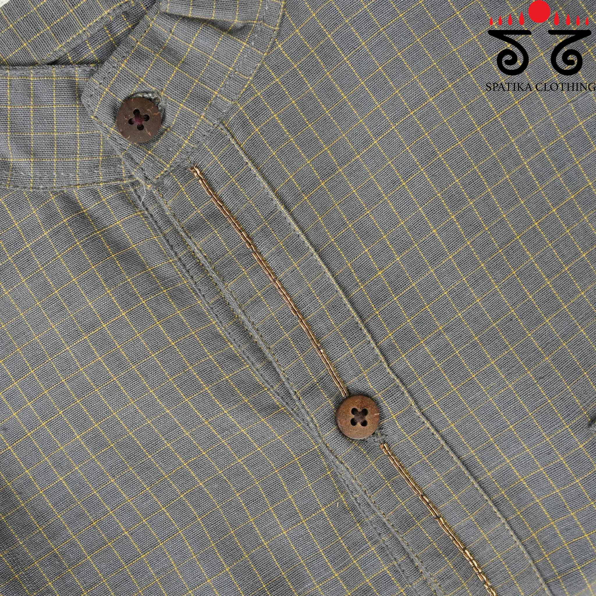 Men's Handwoven Cotton Short Kurta