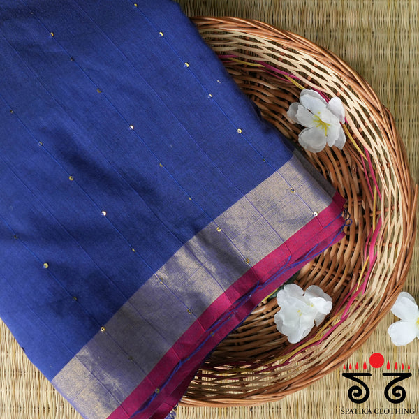 Bengal Cotton Sequins Saree