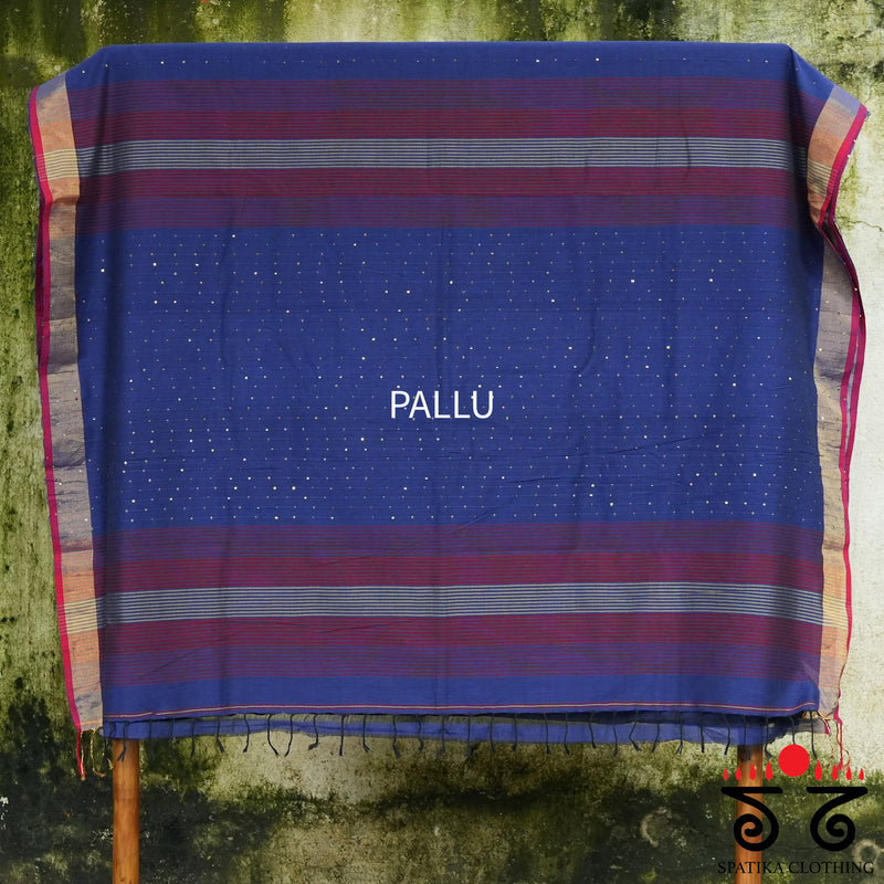Bengal Cotton Sequins Saree