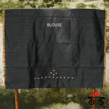 Kundan Work on Raw Silk Saree