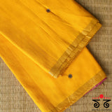 Kundan Work on Raw Silk Saree