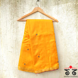 Kundan Work on Raw Silk Saree