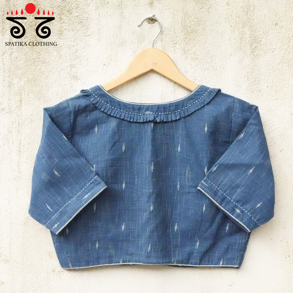 Jamdhani Frilled Blouse
