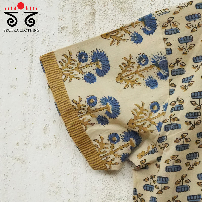 Ajrak Pintucked Blouse