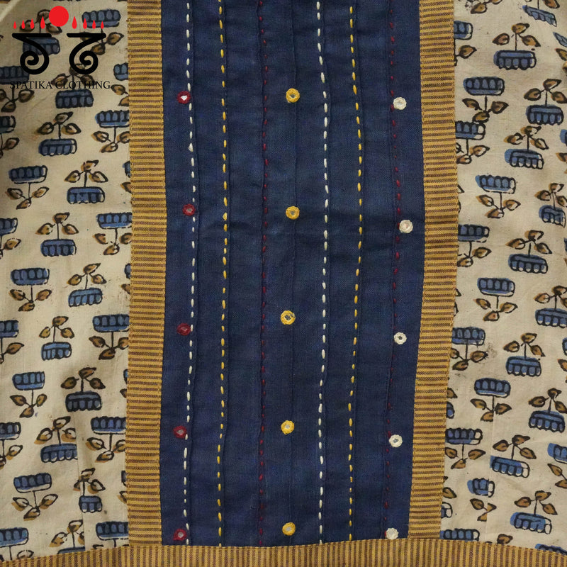 Ajrak Pintucked Blouse