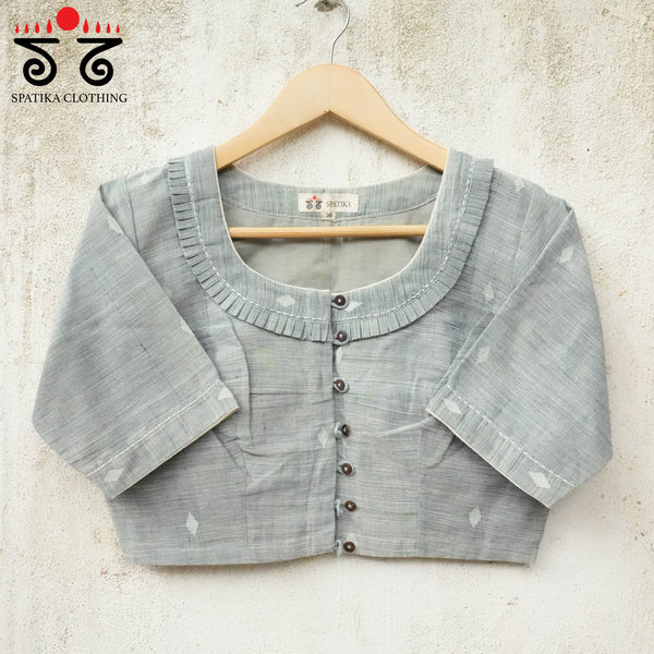 Jamdhani Frilled Blouse