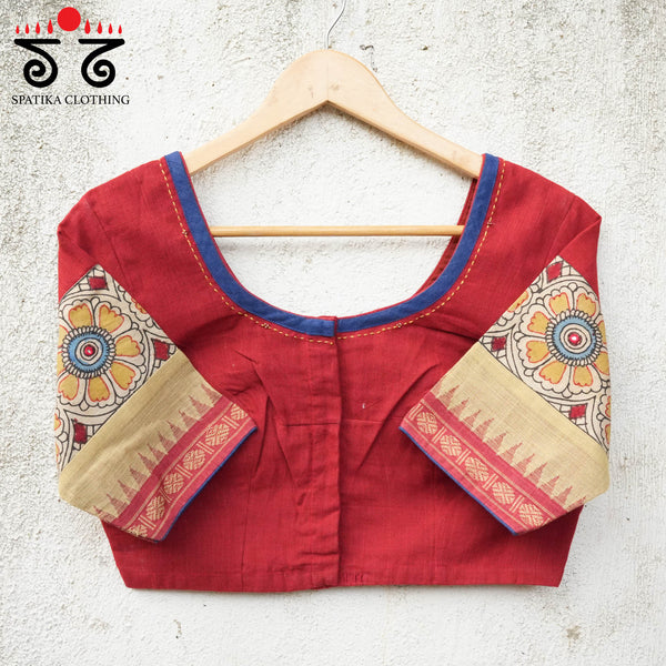 Pen Kalamkari Handcrafted Blouse