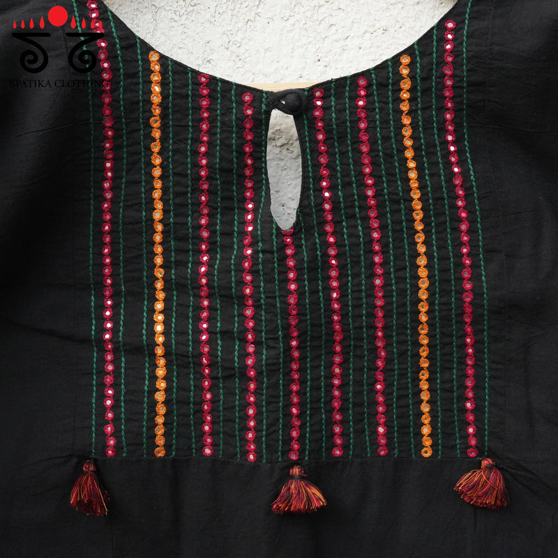 Hand - Embroidered Mirror Work Blouse