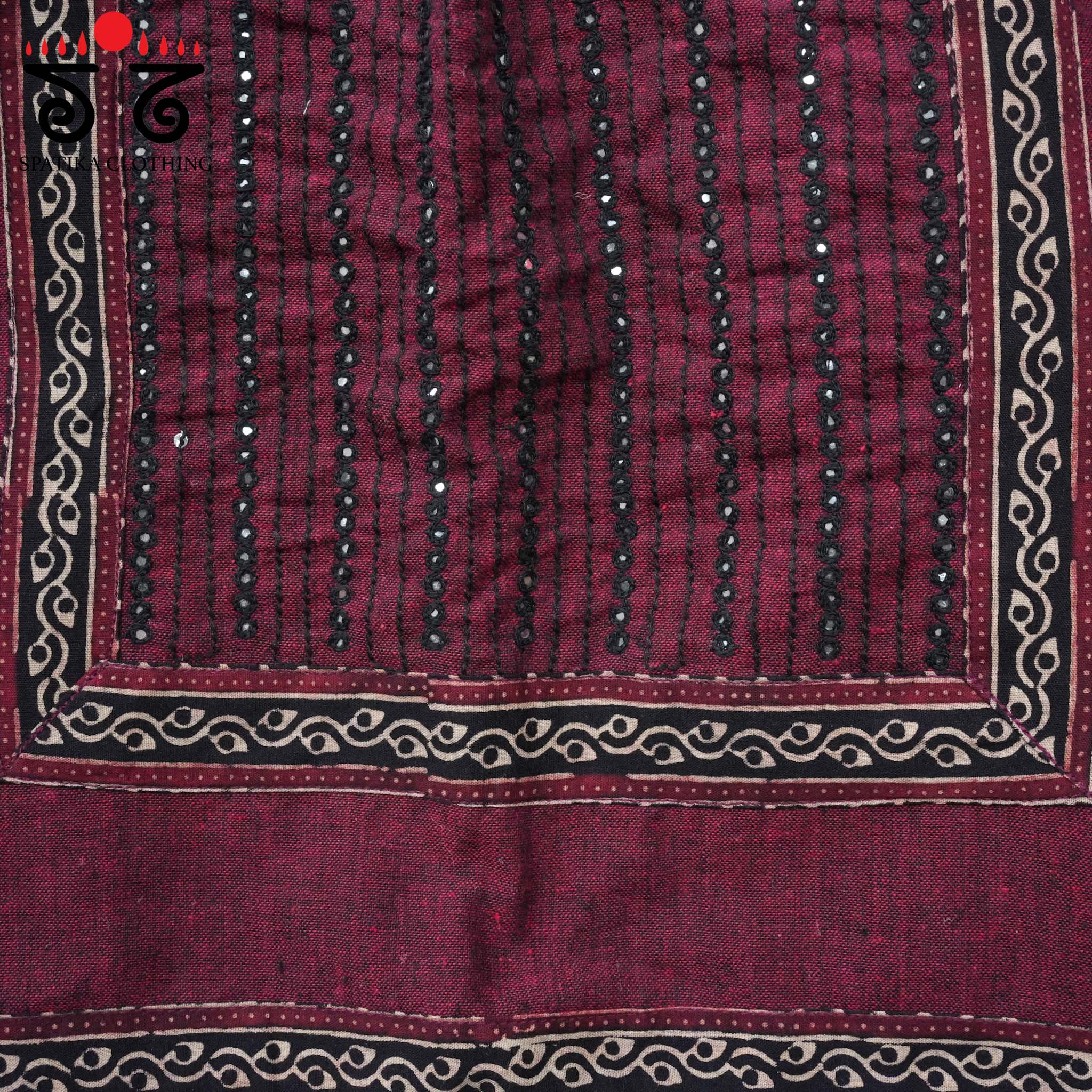 Hand - Embroidered Mirror Work Blouse