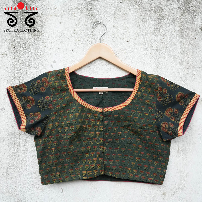 Ajrak Pintucked Blouse
