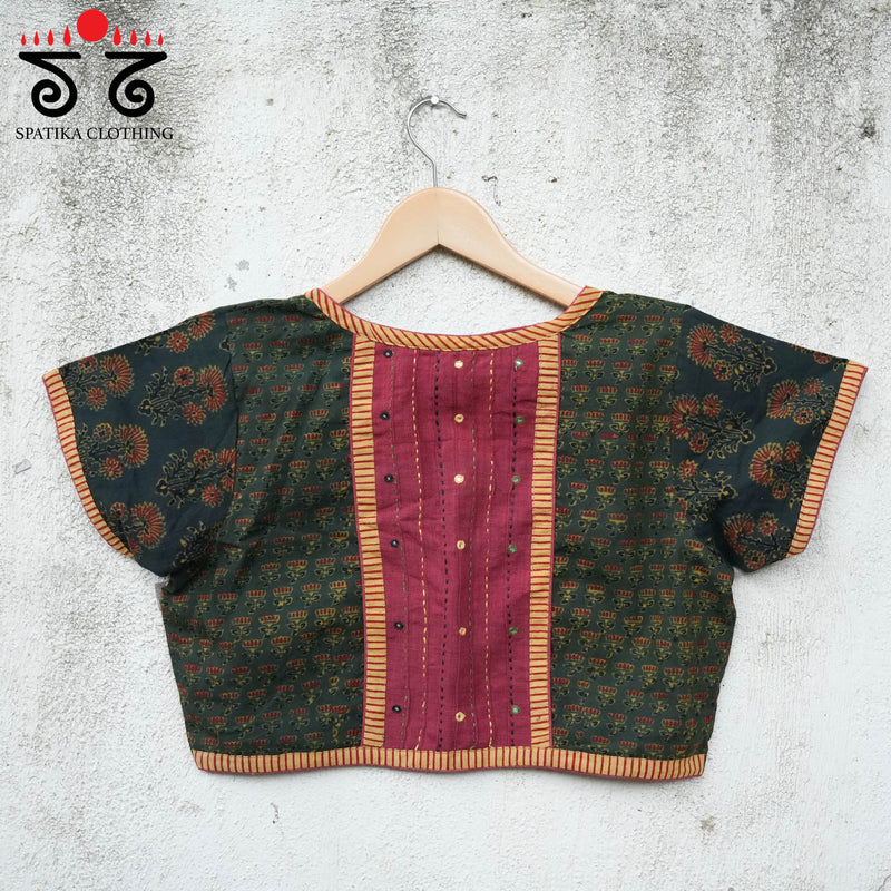 Ajrak Pintucked Blouse