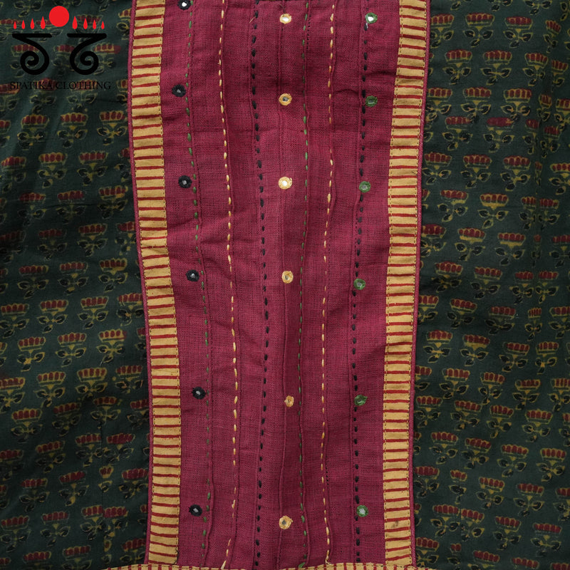 Ajrak Pintucked Blouse