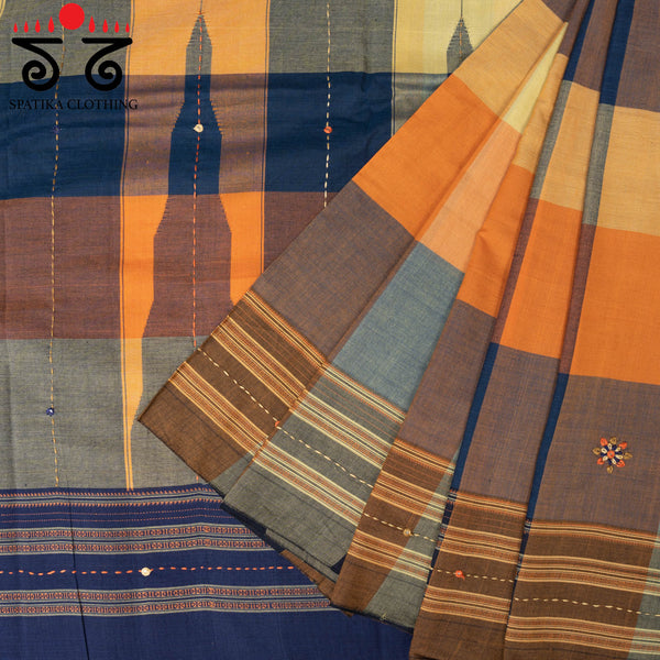 Hand - Embroidered Ilkal Saree