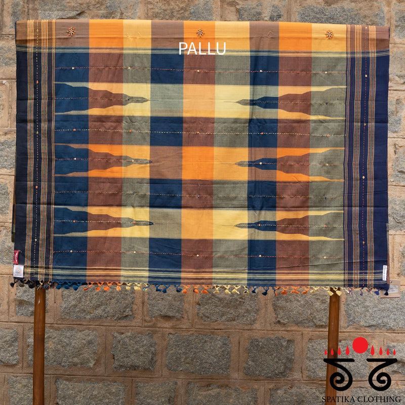 Hand - Embroidered Ilkal Saree