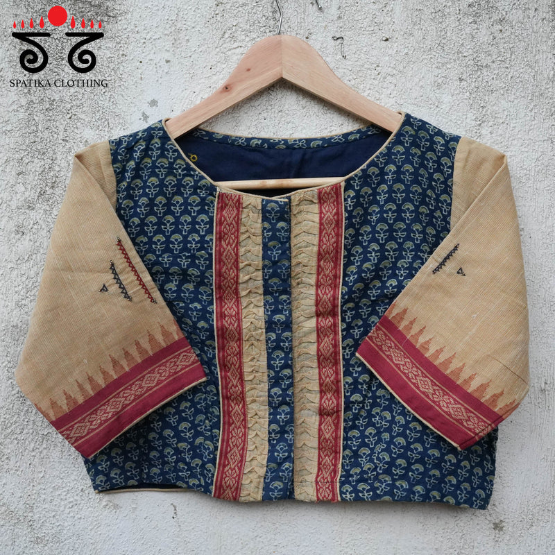 Ajrak Smocked Blouse