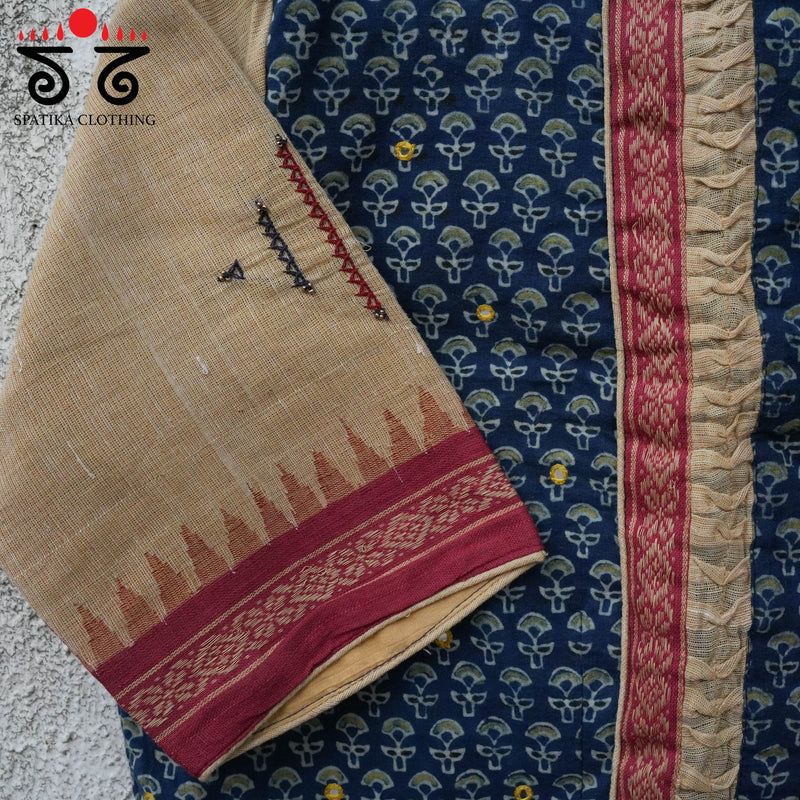 Ajrak Smocked Blouse