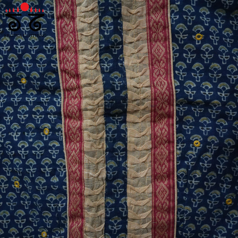 Ajrak Smocked Blouse
