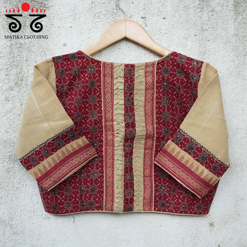 Ajrak Smocked Blouse