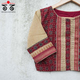 Ajrak Smocked Blouse