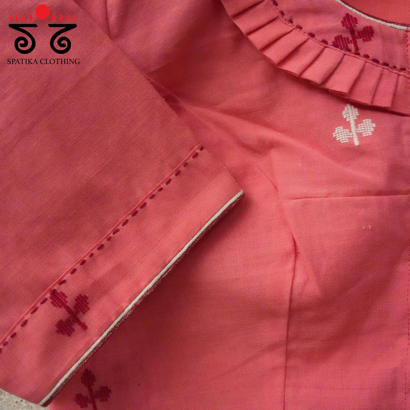 Jamdhani Frilled Blouse