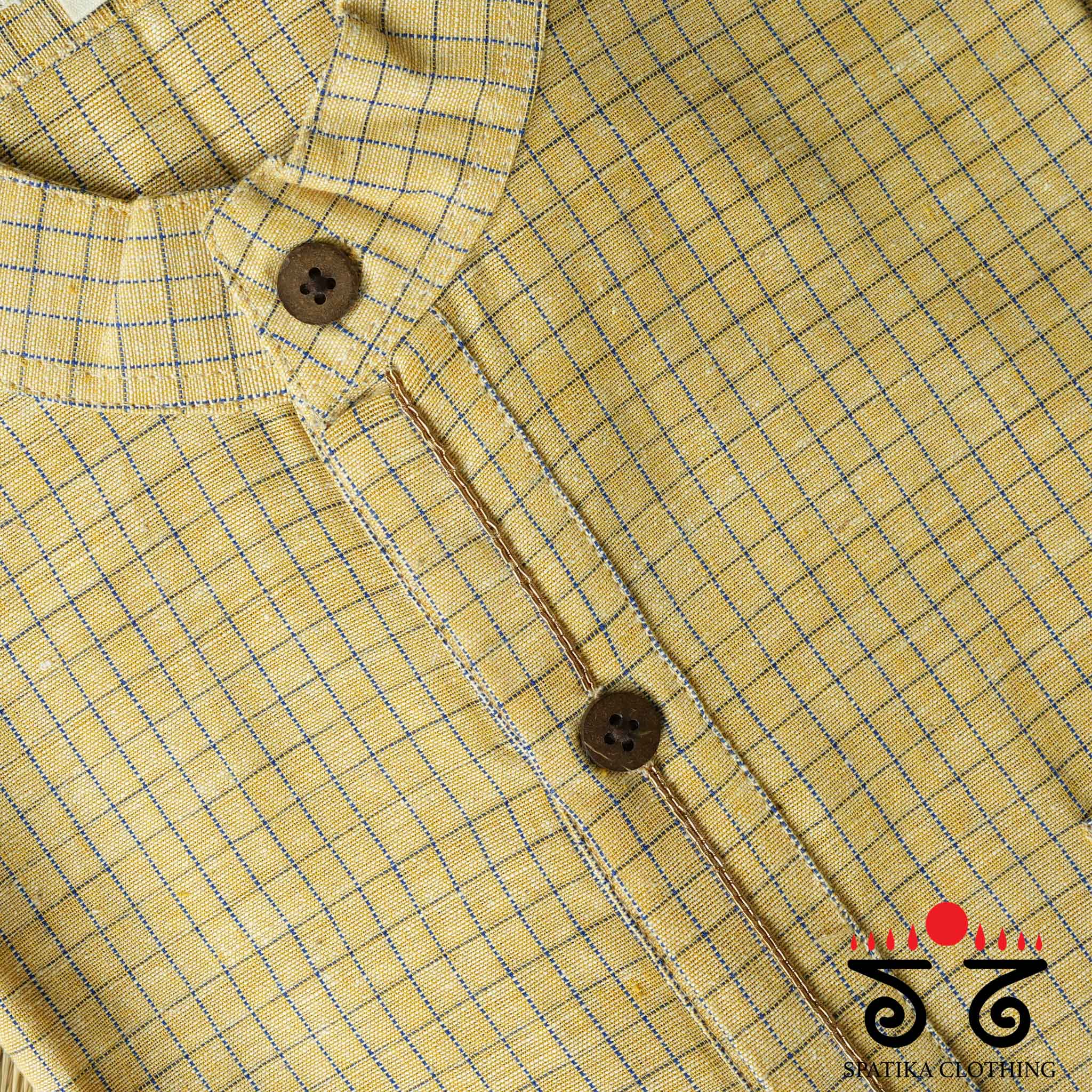 Men's Handwoven Cotton Short Kurta