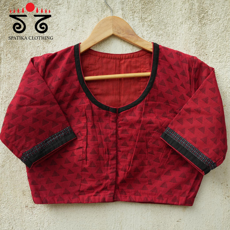 Jamdhani Pintucked Blouse