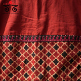 Ajrak Half and Half Blouse
