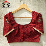 Motif Inlay Hand - Embroidered Ajrak Blouse