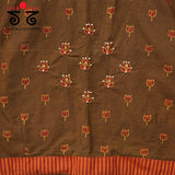 Hand Embroidered Lotus Ajrak Blouse