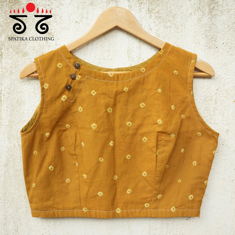 Bandhani Sleeveless Blouse
