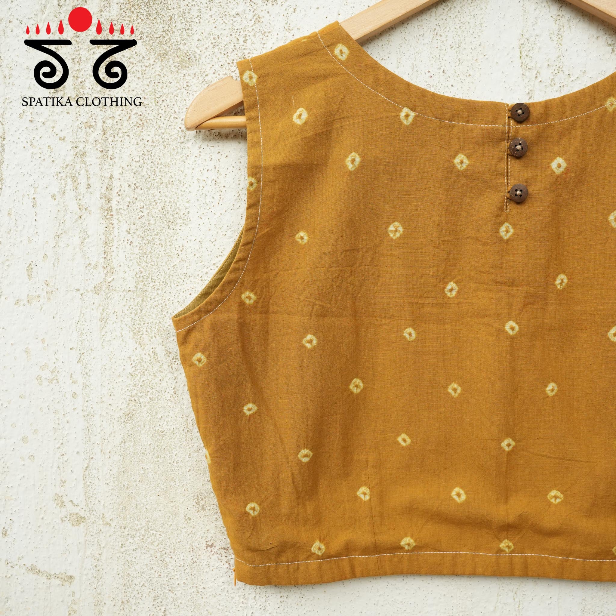 Bandhani Sleeveless Blouse