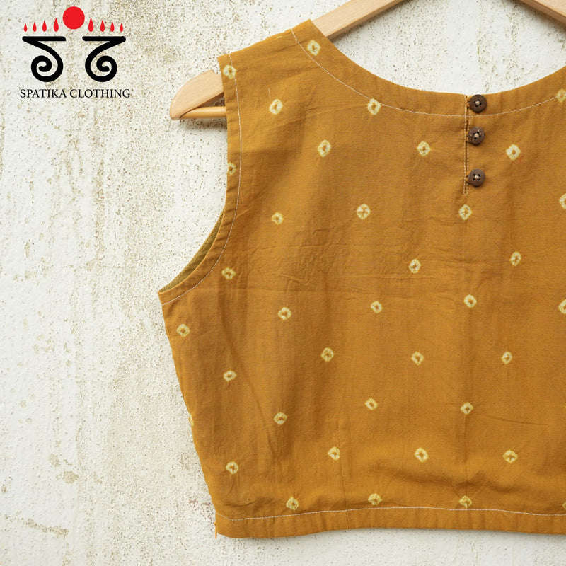 Bandhani Sleeveless Blouse