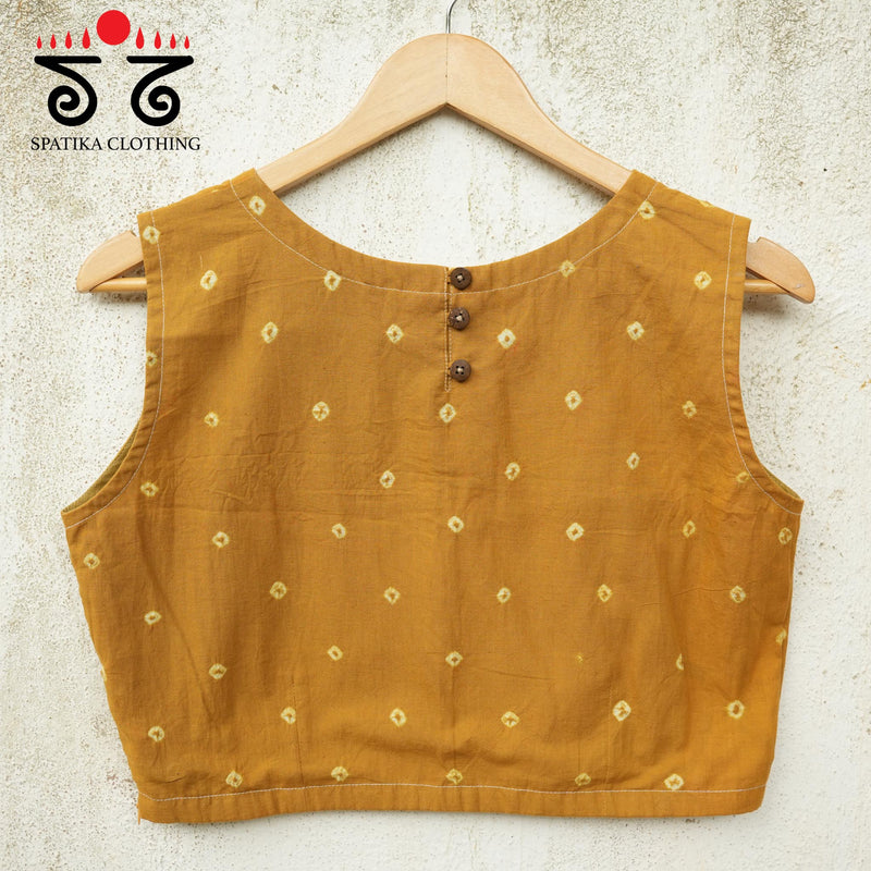 Bandhani Sleeveless Blouse