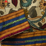 Pen Kalamkari Mirror Work Blouse