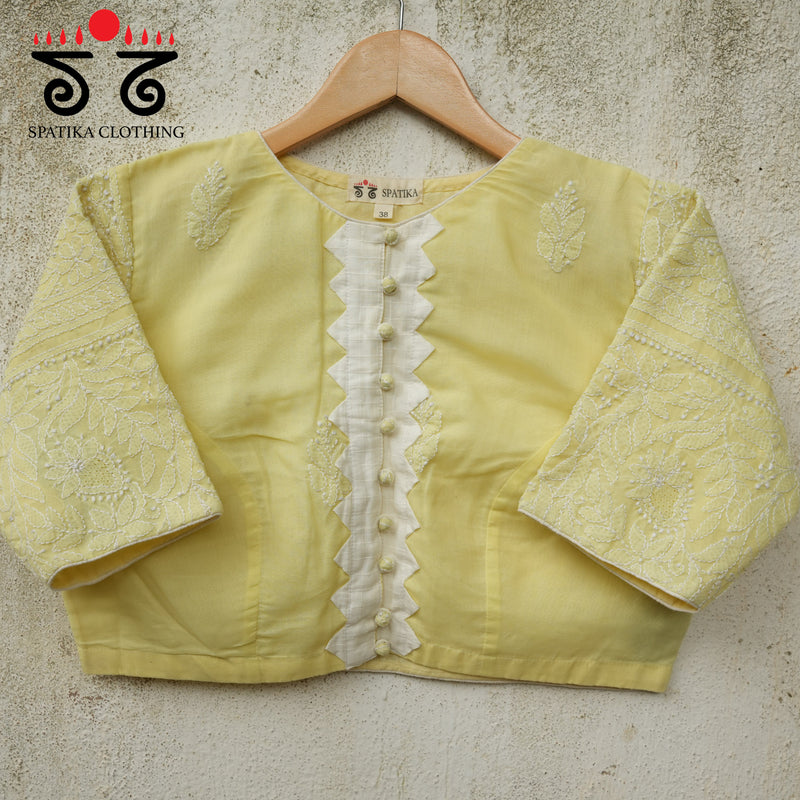 Chikankari Handwoven Cotton Blouse